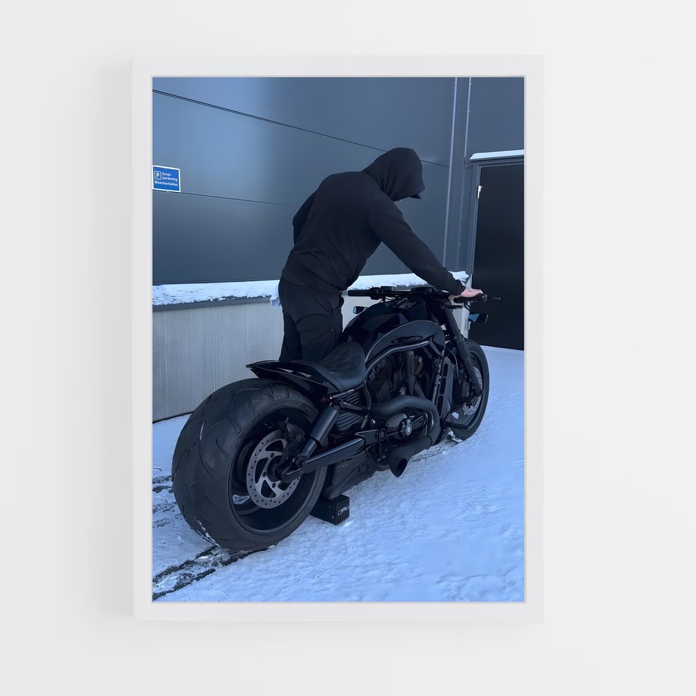 Poster L'ombre du Motard – affiche Harley-Davidson (vue 3)